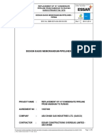 Pipeline Design Basis