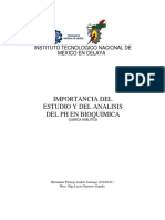 Importancia Del Estudio y Analisis Del PH en Bioquimica