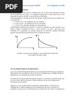 Tarea 1. Función de Utilidad y Ley de Rendimientos Decrecientes