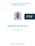 Normas de Estilo UTAD