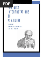 Lynn Hankinson Nelson, Jack Nelson - Feminist Interpretations of W.V. Quine (2003)