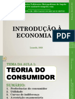 Slide 9 - Teoria Do Consumidor - Preferências e Utilidade