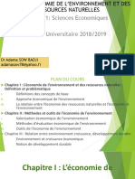 Cours D'économie de L'environnement Et Des Ressources Naturelles