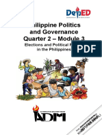 Philippine Politics and Governance Quarter 2 - Module 3: Elections and Political Parties in The Philippines