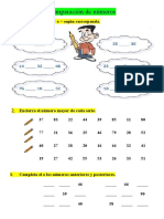 Ficha de Comparación de Números