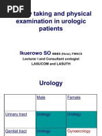 History Taking and Physical Examination in Urologic Patients