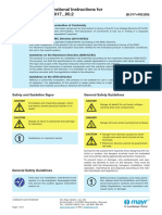 Installation and Operational Instructions For Roba - Switch Type 017. - 00.2