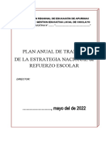 Propuesta de Plan de La Estrat. Refuerzo-Escolar 2022.