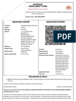 Aadhaar Enrolment Form