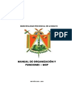 Mof Municipalidad Provincial de Acomayo