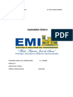 Equilibrio Ionico Informe