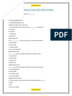 International Trade MCQ With Answers PDF