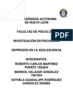 Depresion en La Adolescencia