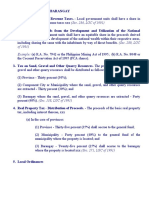 Sources of Income of Barangay and Different Issues in Barangay