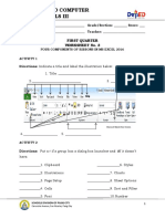 Internet and Computer Fundamentals Iii: First Quarter Worksheet No. 3