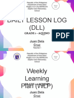 Daily Lesson Log (DLL) : Grade 1 - Aquino