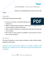 Classification of Material - Practice Problems: Problem 1