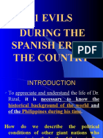 11 Evils During The Spanish Era