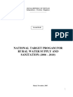 National Target Program For Rural Water Supply and Sanitation (2006-2010)