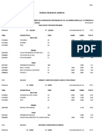 Análisis de Precios Unitarios: Página