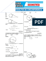 Ejercicios Resueltos de Circunferencia Pagina Educativa