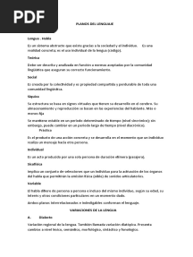 Planos Del Lenguaje - Tema - 3