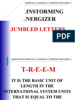 Brainstorming Energizer: Jumbled Letters