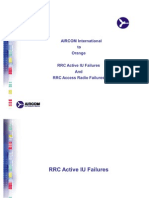 RRC Iu and Radio Failures