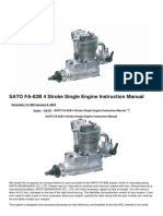 SATO FA-82B 4 Stroke Single Engine Instruction Manual: Manuals+