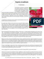 No-Dualidad Textos - Despertar A La Meditación, Por Sally Kempton