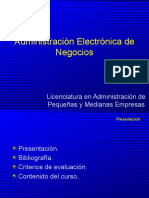 Presentación Administración Electrónica de Negocios