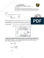 Uniform Motion Worksheet