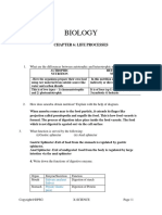 CLASS X BIO SPIRAL Student Notebook LIFE PROCESSES