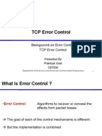 Error Control in TCP