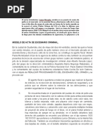 Memorial de Solicitud de Reforma de Auto de Procesamiento