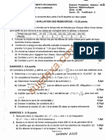 Mathematiques - Probatoire Serie A - Abi Session 2022