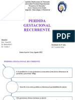 Perdida Gestacional Recurrente