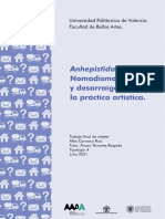 Carrasco - Anhepistidad Nomadismo y Desarraigo Desde La Practica Artistica