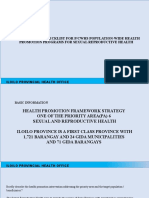 Self-Appraisal Checklist For P/Cwhs Population-Wide Health Promotion Programs For Sexual Reproductive Health