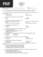 Summative Test Science 6 Q2