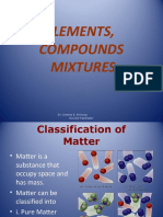 Elements Compounds and Mixtures