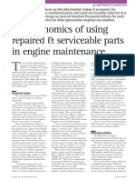 The Economics of Using Repaired & Serviceable Parts in Engine Maintenance