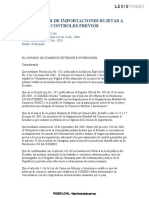 Regímenes de Importaciones Sujetas A Controles Previos