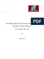 How Did The Unification of Germany in The 1870s Affect The Balance of Power in Europe