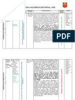 Matriz de La Planificación Anual 4°