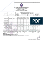 Cluster University of Jammu (Established by Govt. of J&K) CBCS Exam Scheme Marks-Cum-Grade-Sheet