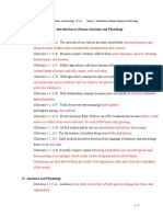 Chapter 1: Introduction To Human Anatomy and Physiology