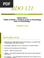 BDO 121 - Module 1 - Study Unit 1 - Chapter 1