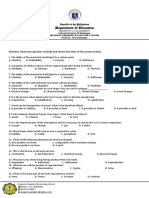 Diagnostic Test in Science