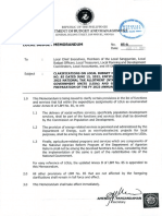 Local Budget Memorandum: Republic OF THE Philippines Department Budget AND Manage